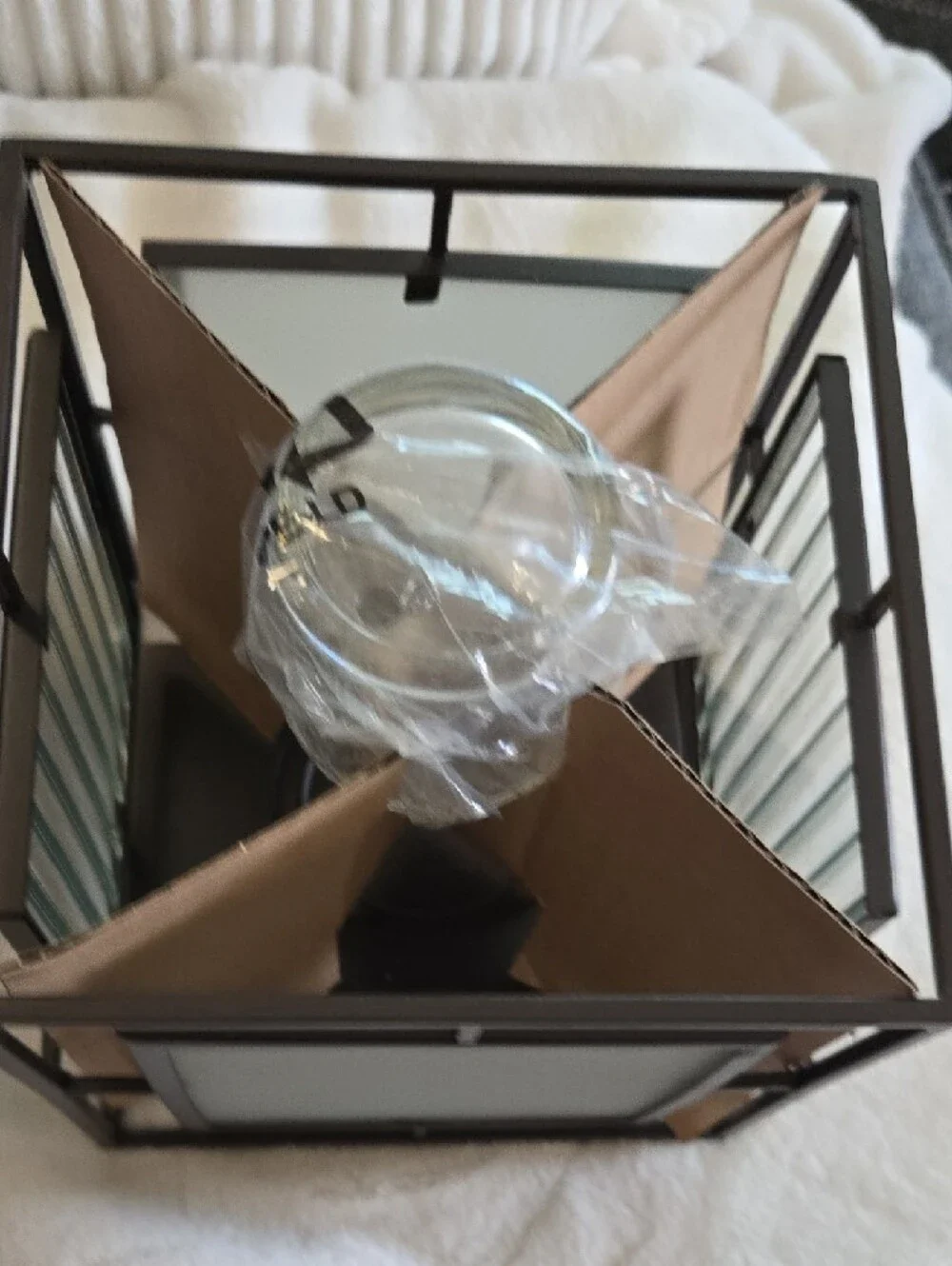 PartyLite Black and Clear Metal Glass Votive Lantern - Picture 6 of 6